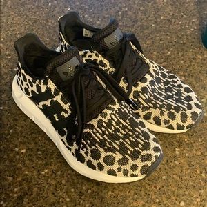 Adidas swift run leopard print sneaker